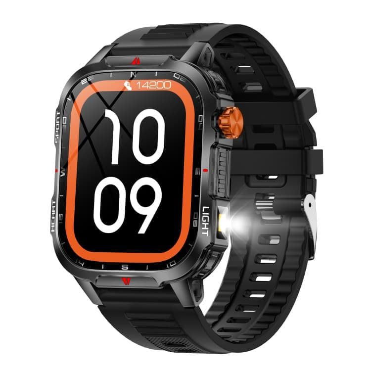 CR210 1100mah Big Battery Smart Watch 2.01inch TFT Screen 3atm Waterproof Outdoors Sport Flashlight Bt Call Smartwatch 2025