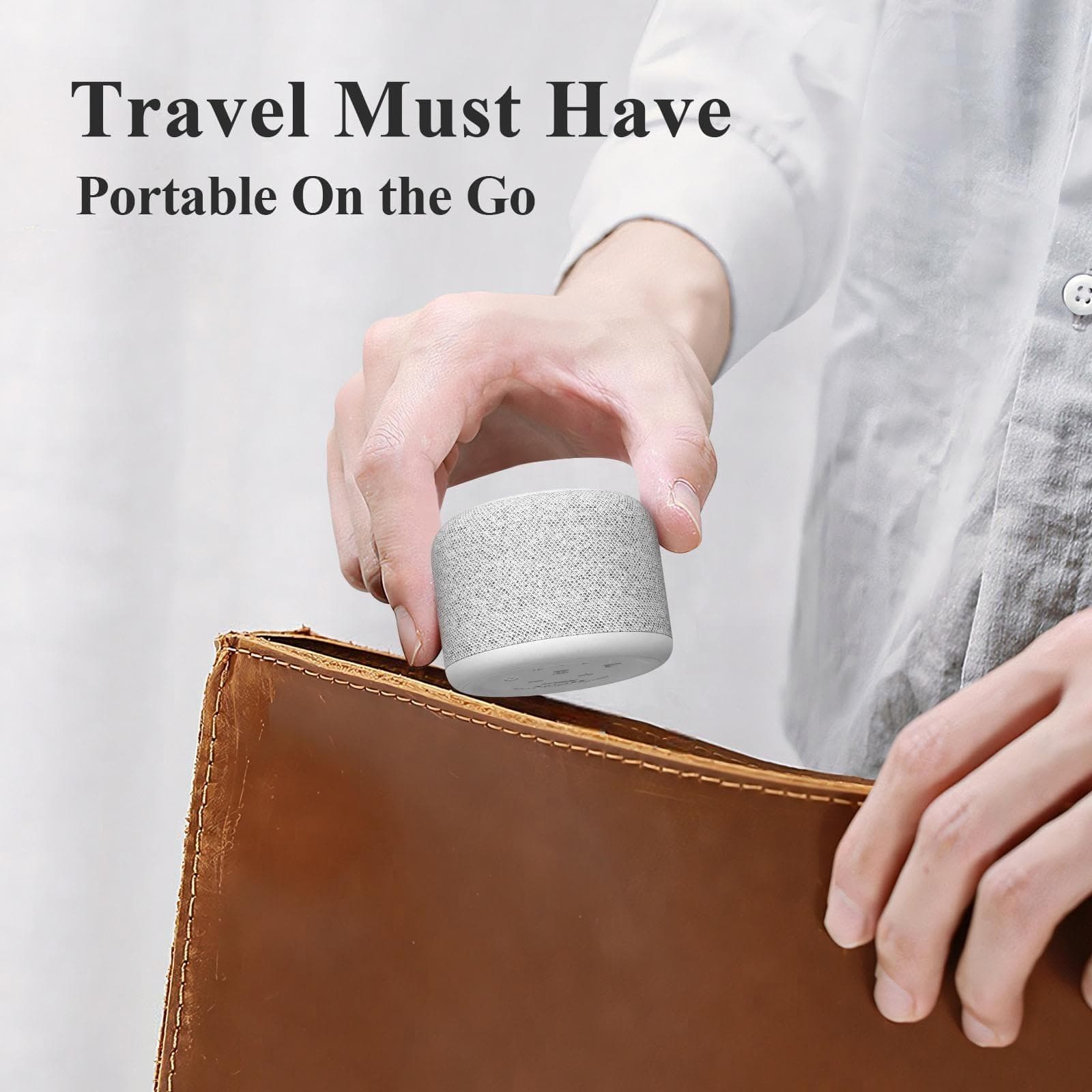 HiFiD Pocket BT Speaker White Noise Machine Portable Sleep Machine with 20 Soothing Sounds Rechargeable Battery