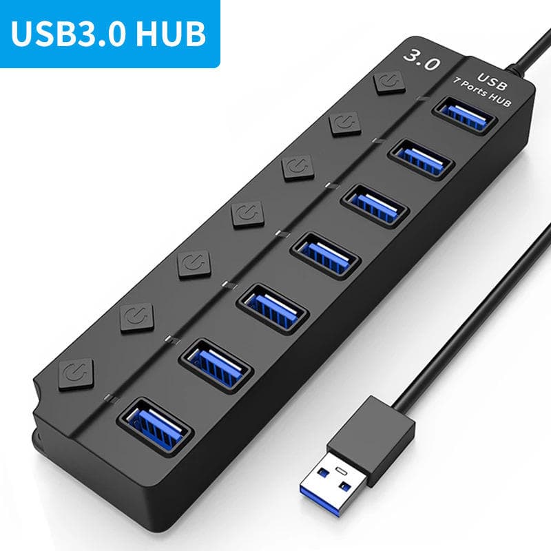 High Quality 7 in 1Usb C Hub Type C Card Readers USB a to USB 3.0 Docking Station With Power Charging 5Gbps Data Transfer for PC