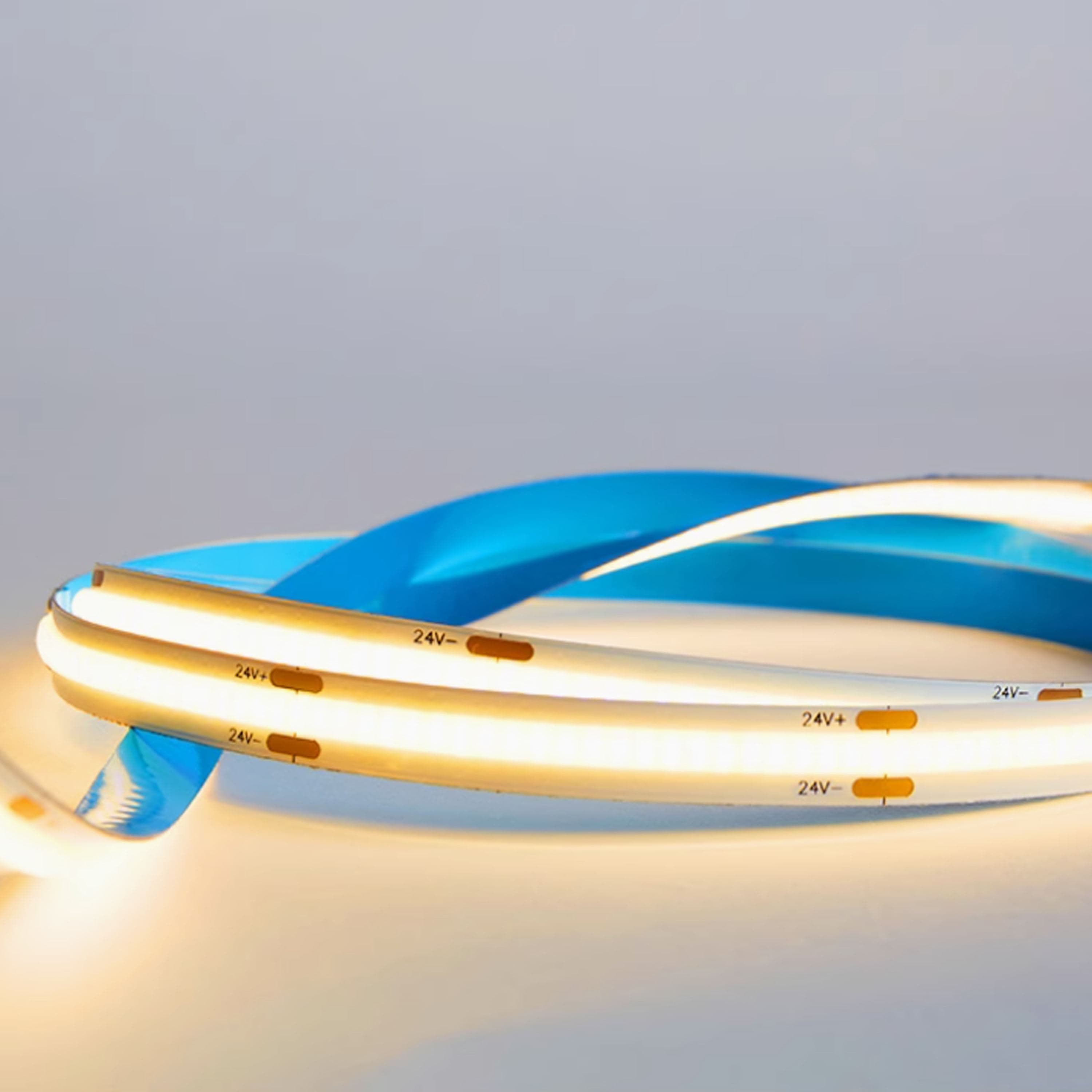 LED Light Strip 24V LED Strip COB 320LEDs/m for Room Decoration Atmosphere Light Indoor LED Lighting Flexible Led Strip