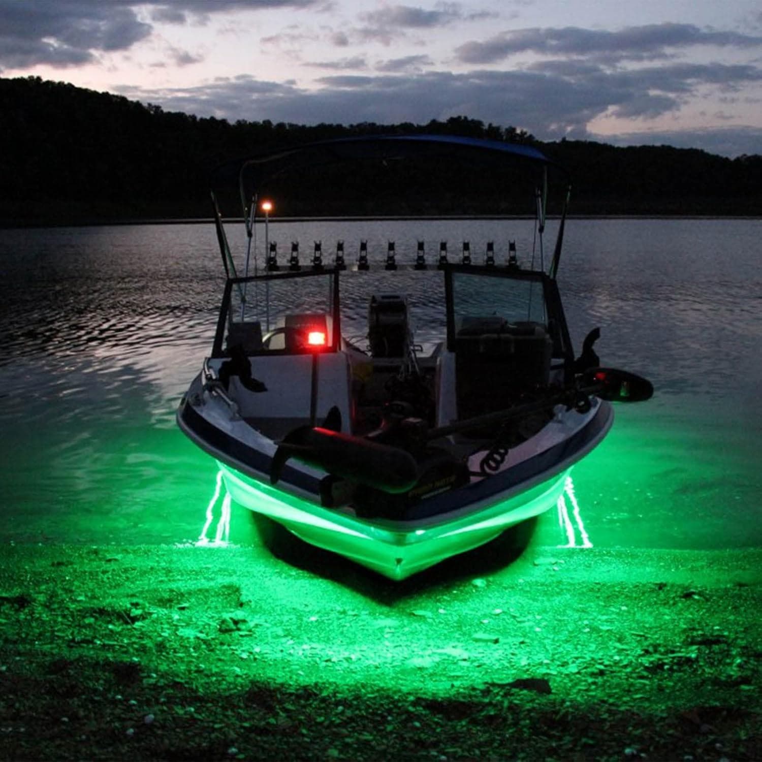 LED Strip Lights for Boats 12V Outdoor RGB Underwater Rope Light Real IP68 Waterproof Strip 16.4ft Marine Fish String