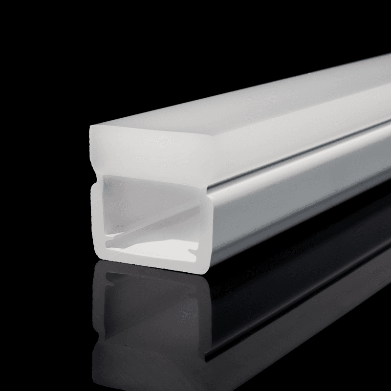 Modern Design Acrylic LED Linear Light Strip Transparent Frosted Lens ROHS Certified UV Resistant Fire Rating HB For Outlining