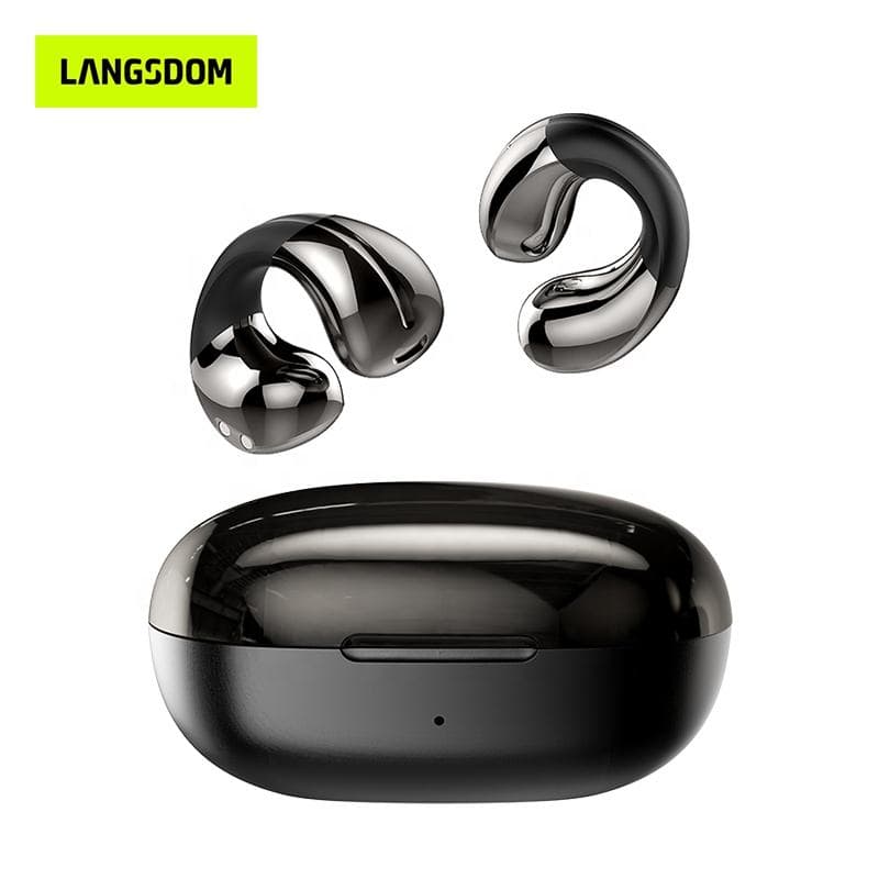 New Clip-on Earphones TWS Earbuds Noise-Canceling Bone Conduction Earphones Wireless Sport Bluetooth Earbuds for Smart Phones