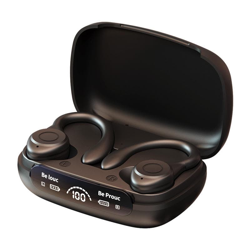 New Hot Selling Ear Hook Wireless Headphones Tws Digital Display BT Earphones 5.3 Gaming Tws for Sports Running Earbuds