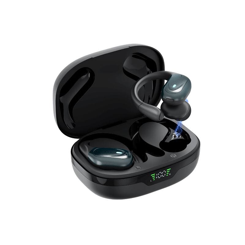 New Smart Digital Display Unisex Sports Wireless Earbuds with Ear Hook-High-End for 5.4 Earphones IPX5 Waterproof