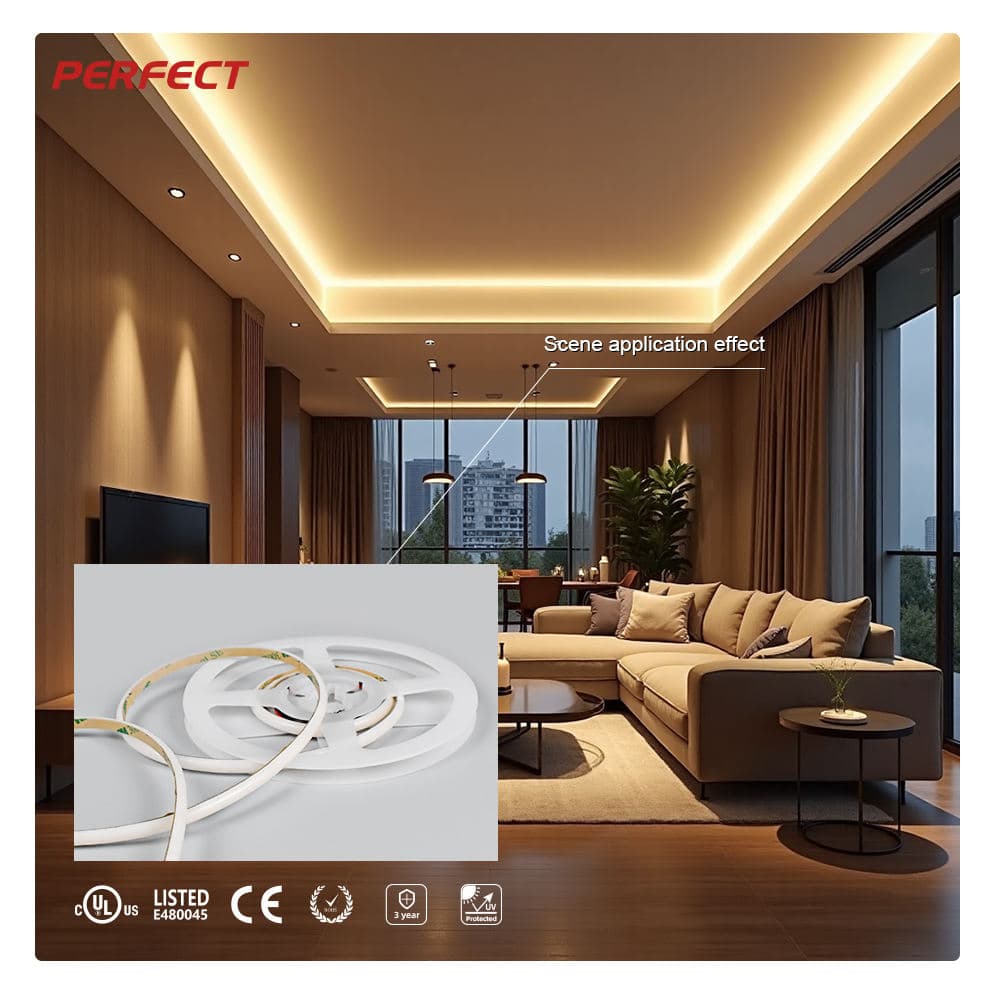 PERFECT 320LEDs/M High CRI&ge;90 SOB LED Strip DC24V 2700K-6000K No Light Dot Flexible Tape for Indoor Home Ceiling Decor