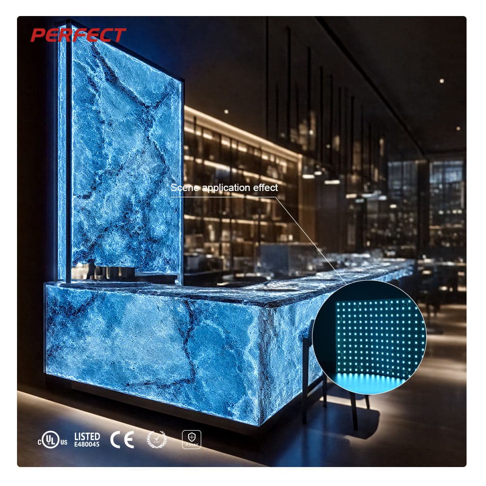 PERFECT Ultra Thin 300*300mm SMD5050 216LEDs/PC RGB Color Flexible Cuttable LED Sheet Panel Backlight for Translucent Stone