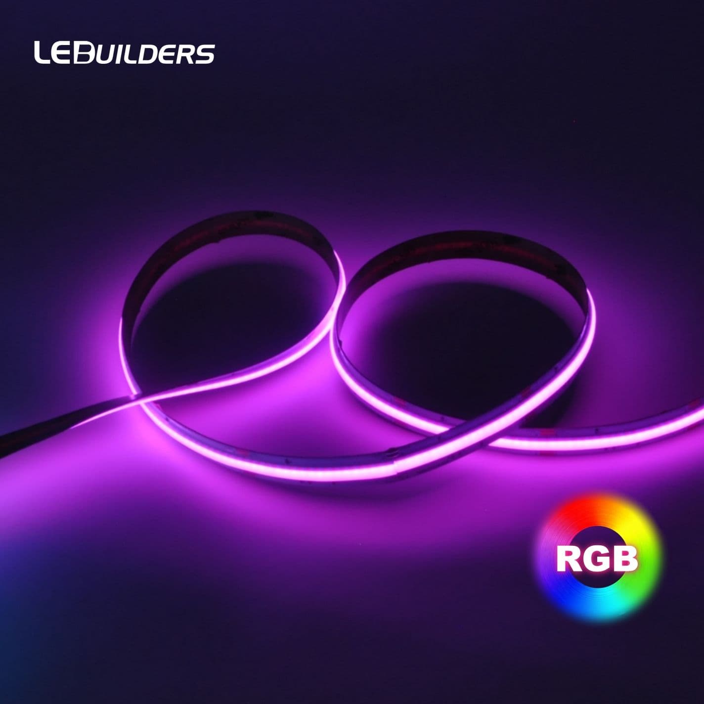 RGB LED Strip Light 1080LED/m IP65 Waterproof 12mm DC24V Cob Cuttable Copper USB NFC Flexible