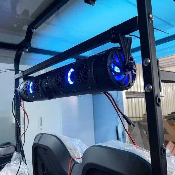 Sound bar Outdoor Marine Speaker Bluetooth 27 Inch with Sound and Led Lights Speaker System UTV ATV Golfcar Speaker