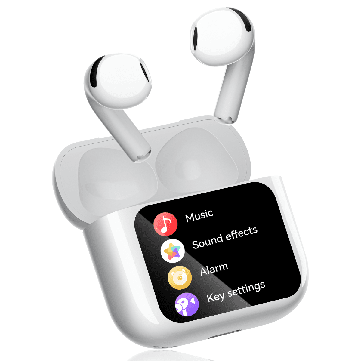 TWS Wireless Noise Cancelling Earbuds Earphone Case With Real-time Language Translator Earphones With AI Translation Display