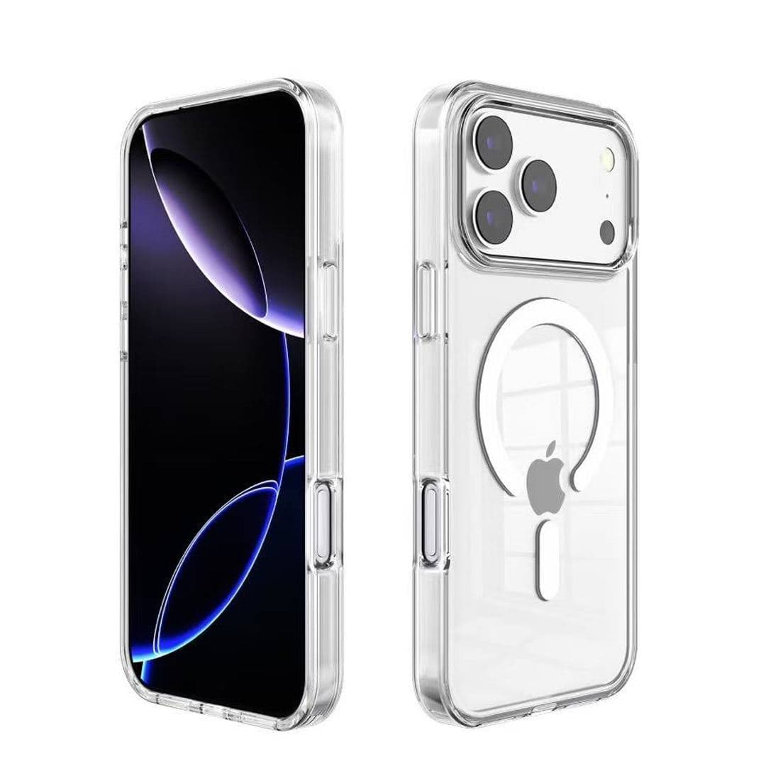 Classic Simple Anti-yellowing Shockproof Wholesale Transparent Magnetic Mobile Phone case for iPhone 17 Pro Max Air