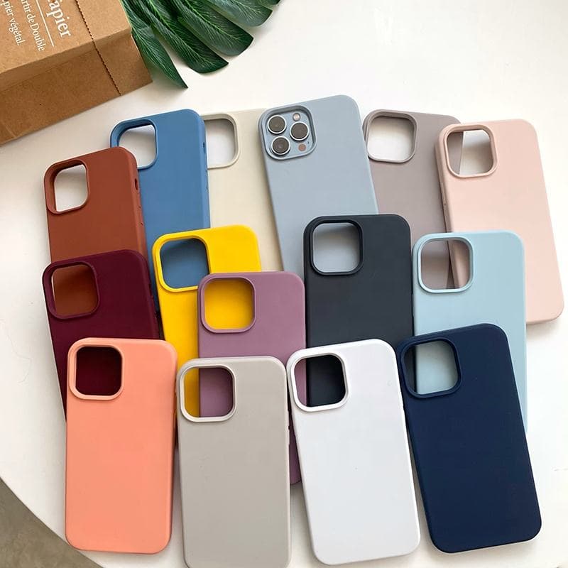 For iPhone 17 16 15 14 13 Pro Max Case Luxury Liquid Silicone Phone Case for iPhone 11 12 Pro Max X XR Camera Protection Case