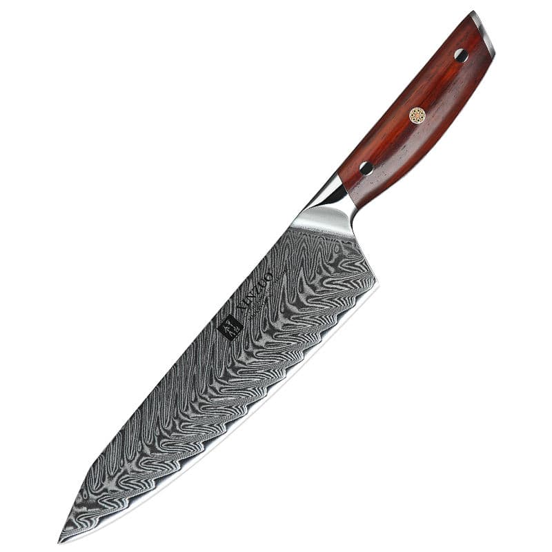 High Quality Professional Kitchen Chef Knife 8.5 Inch Super Sharp 67 Layers Damascus Steel Rosewood Handle