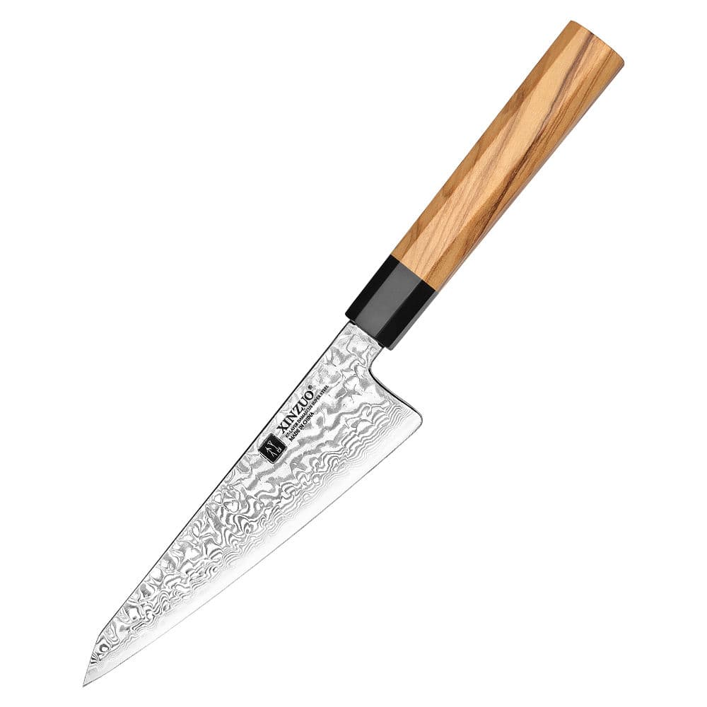 XINZUO New Damascus Steel Honesuki Knife 6'' High Carbon Japanese Boning Knives